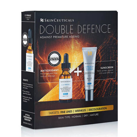 SkinCeuticals Double Defence C E Ferulic Kit for Dry + Ageing Skin 1 Skinceuticals Double Defence C E Ferulic Kit For Dry Ageing Skin